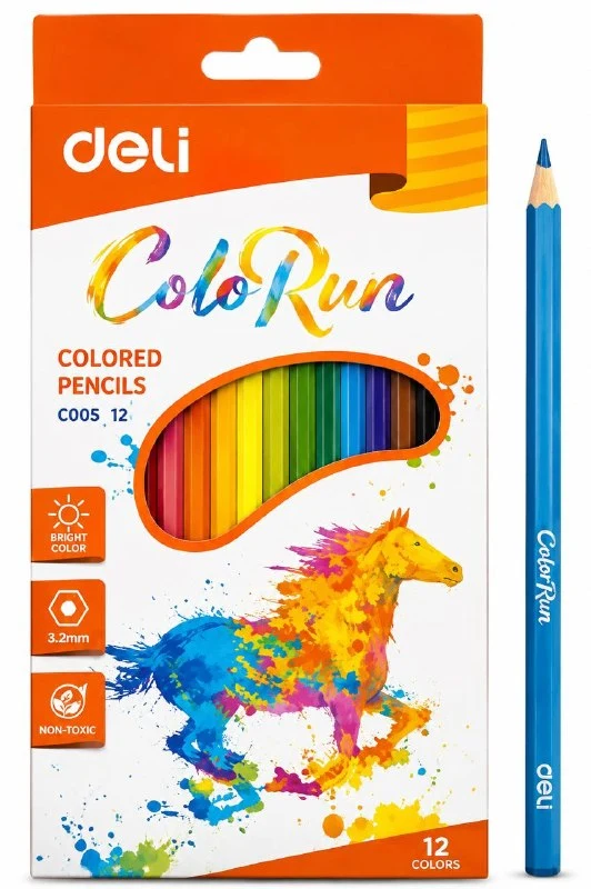 Rangli qalam 12 rang Deli EC00100