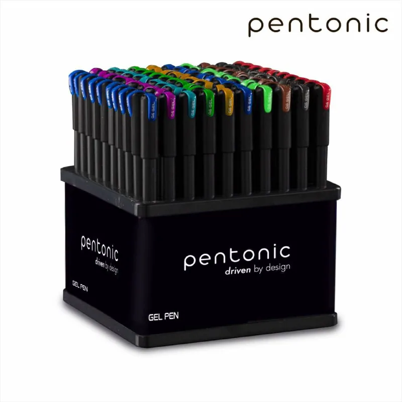 Ручка гелевая Pentonic Gel 1мм 10цв Linc в дисплее 100